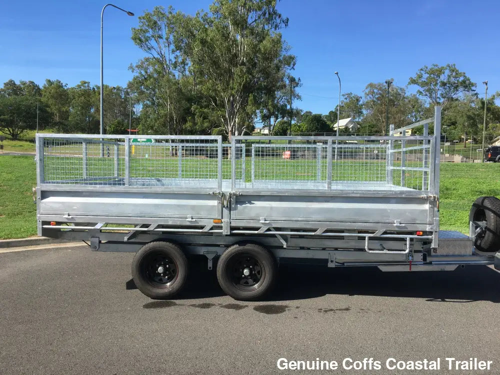14x7ft Extra Heavy Duty FLATBED Hydraulic Tipping Trailer tipper hydraulic