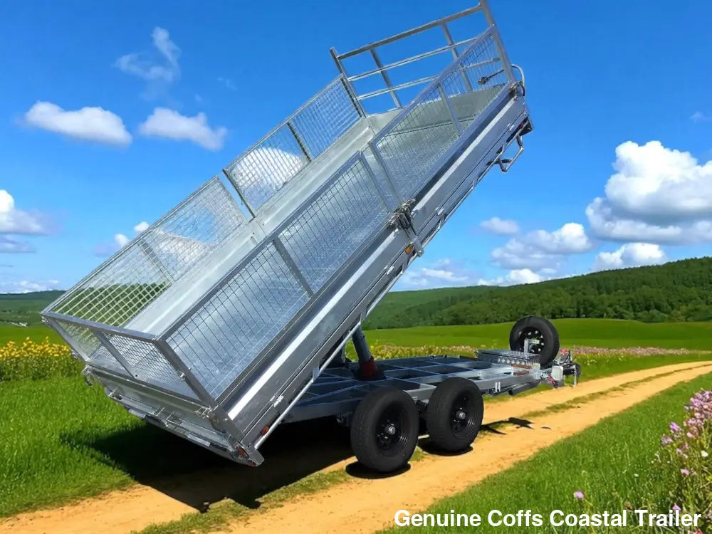 14x7ft Extra Heavy Duty FLATBED Hydraulic Tipping Trailer tipper hydraulic