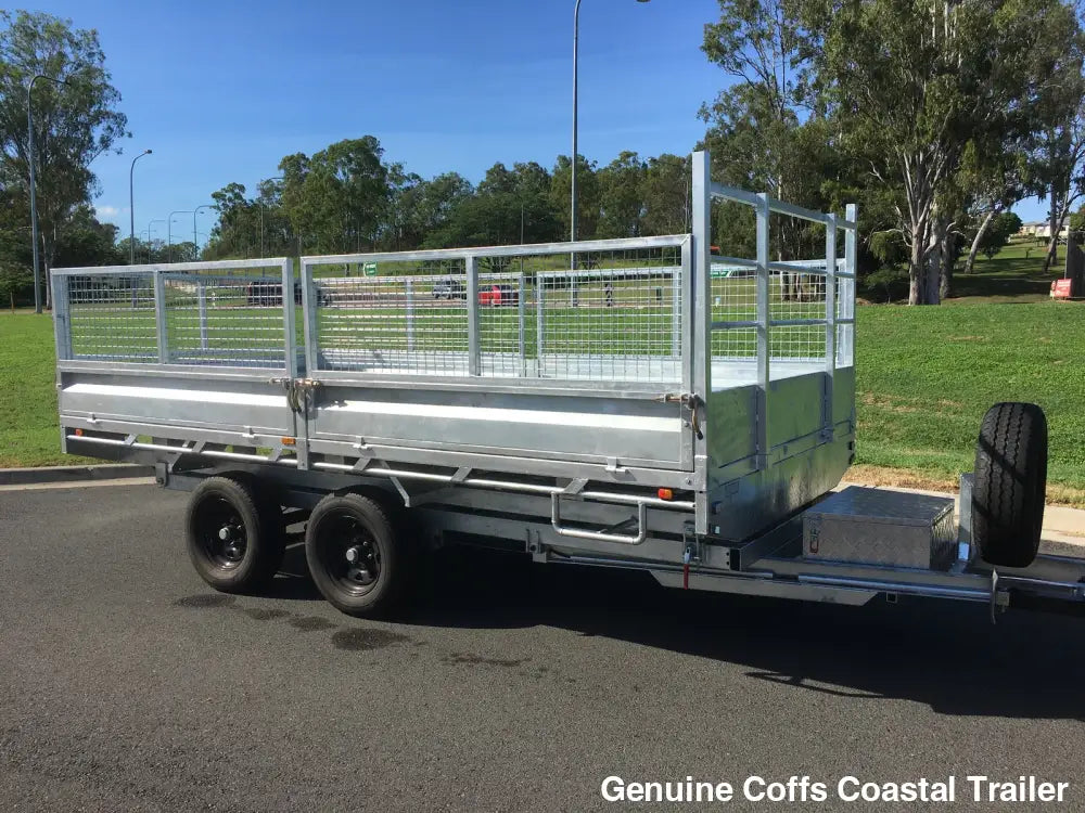 14x7ft Extra Heavy Duty FLATBED Hydraulic Tipping Trailer tipper hydraulic