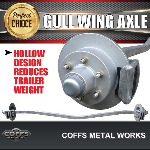 1600kg-galvanised-hydraulic-disc-gullwing-boat-trailer-axle-103mm-drop-gull-wing-coffs-01