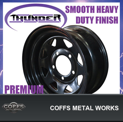 16x8-5-stud-black-thunder-rim-0-offset-5-150-pcd-suits-landcruiser-79-100-series-coffs-01