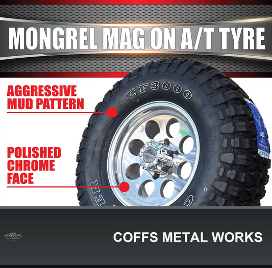 16x8-polished-mongrel-mag-rim-6-139-7-pcd-265-75r16-lt-comforser-cf3000-mud-tyre-coffs-01