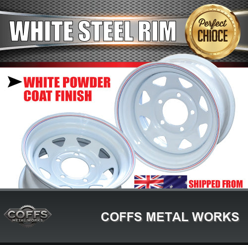 16x8-white-sunraysia-steel-rim-5-stud-suit-toyota-landcruiser-0-offset-coffs-metal-work-01