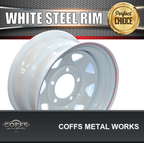 16x8-white-sunraysia-steel-rim-5-stud-suit-toyota-landcruiser-0-offset-coffs-metal-work-06