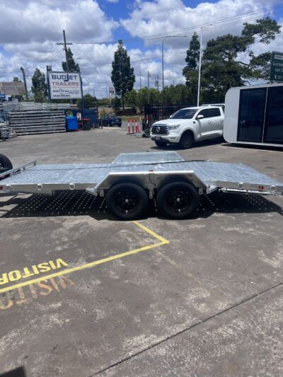 CAR TRAILER ATM 4.5M 2000kg 14.8 x 6.4 ft Tandem Beaver Tail