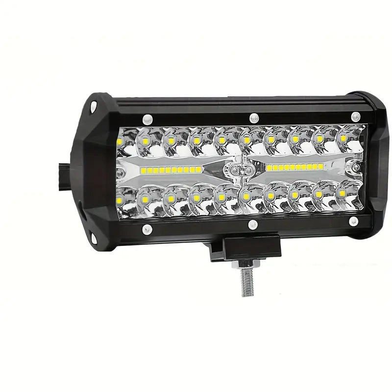 7in/18cm Triple Row LED Light Bar - Spot Light for Off Road Driving, Fog Light for Trucks & ATVs