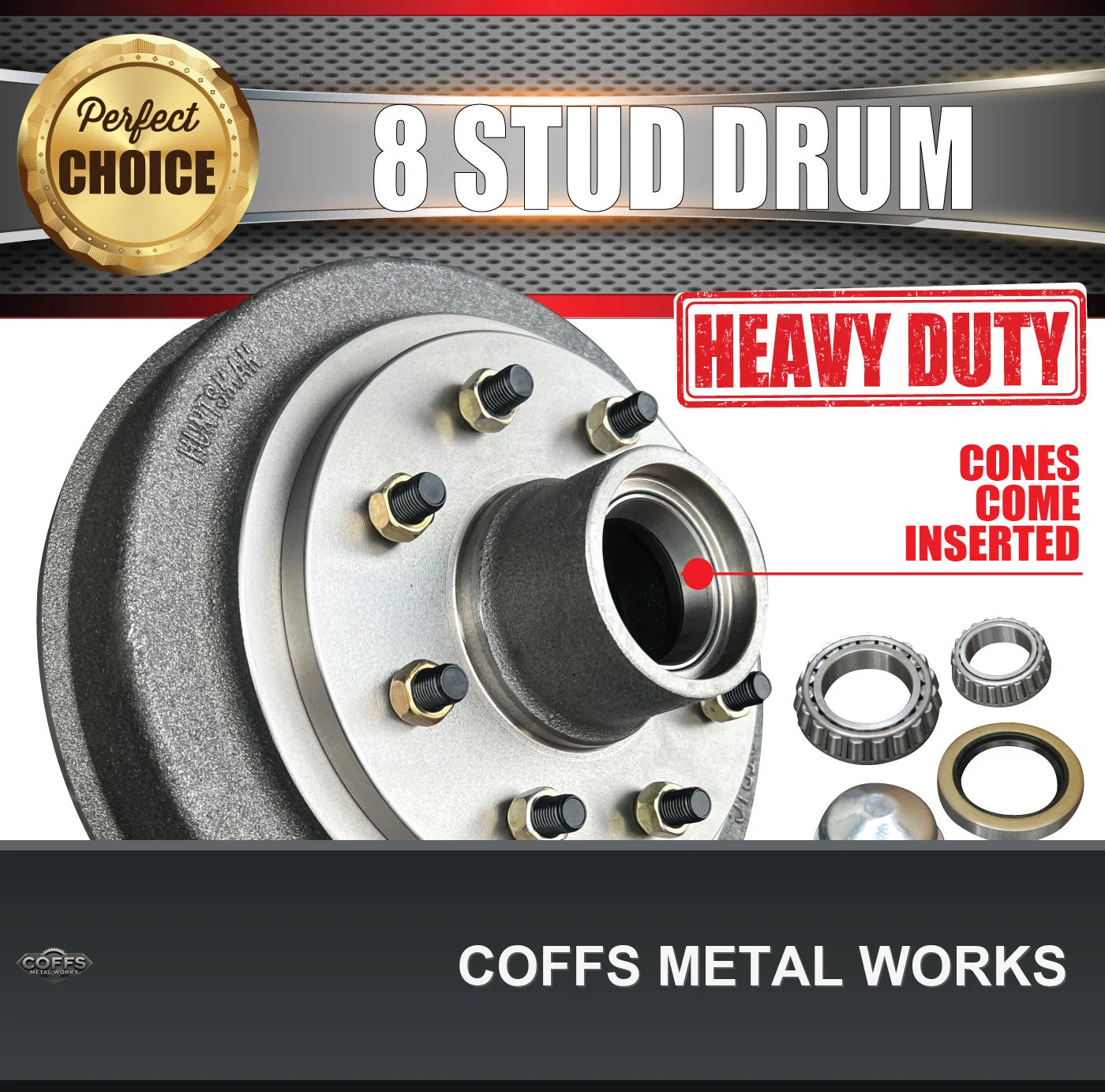 1x-12-3-tonne-8-stud-f250-f350-electric-trailer-caravan-brake-drum-bearings-suit-huntsm-01