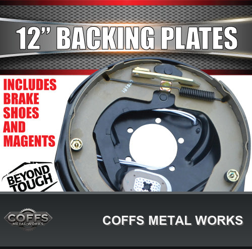 1x-12-rhs-drivers-side-trailer-caravan-electric-brake-backing-plate-strong-magnet-coffs-01