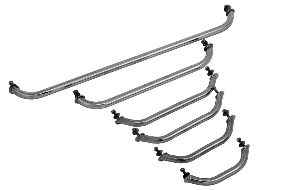 Stainless Steel Grab Rail - 12" (300mm bolt to bolt) Supplied With Washers And Nylocs | Coffs Metal Works