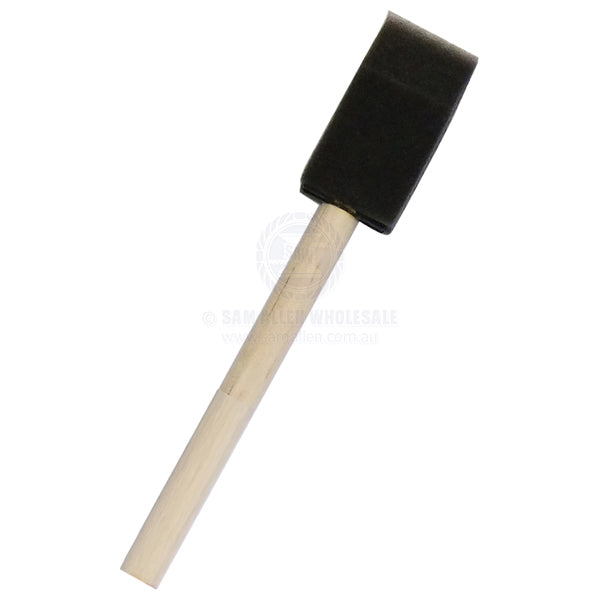 FOAM BRUSHES - WOOD HANDLE