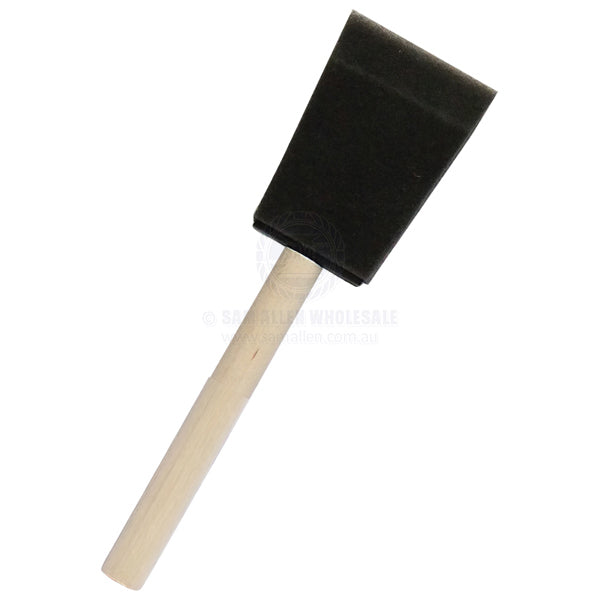 FOAM BRUSHES - WOOD HANDLE