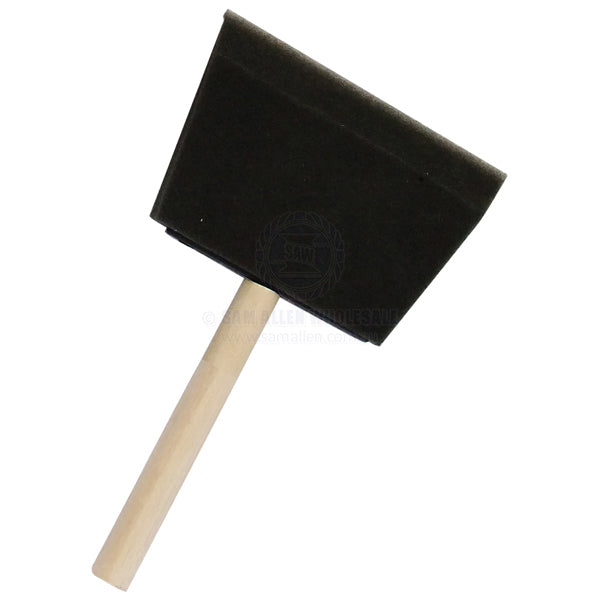 FOAM BRUSHES - WOOD HANDLE