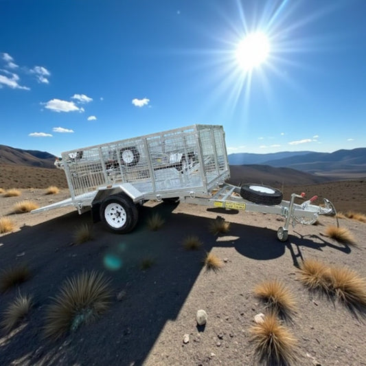 8 x 5 ft Tilting Motorbike / ATV / Flat Deck Trailer – ATM 750kg