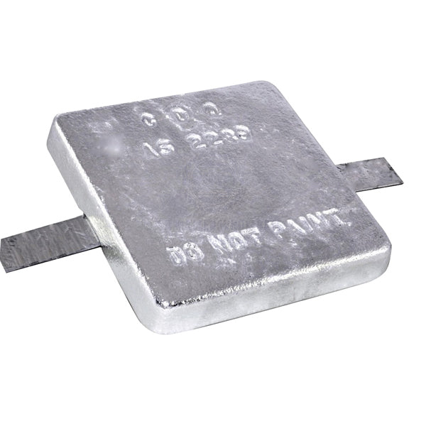 ANODES - ALLOY BLOCK SQUARE WITH STRAP