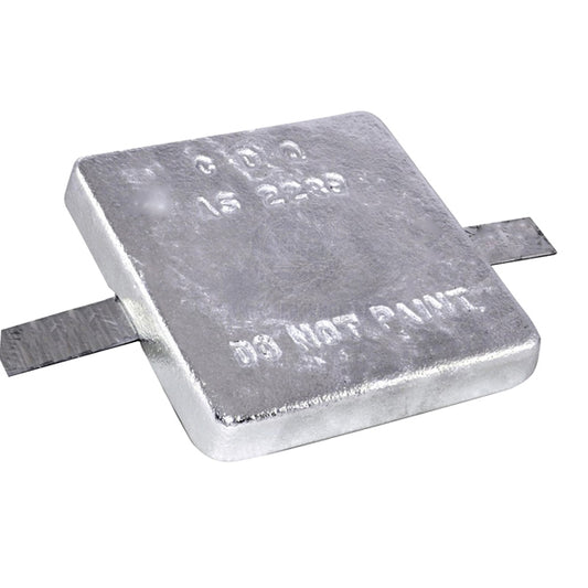 ANODES - ALLOY BLOCK SQUARE WITH STRAP
