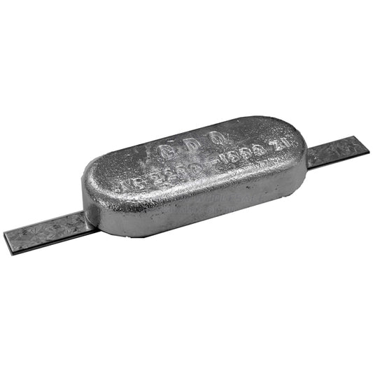 ANODES - ZINC OVAL BLOCK WITH STRAP