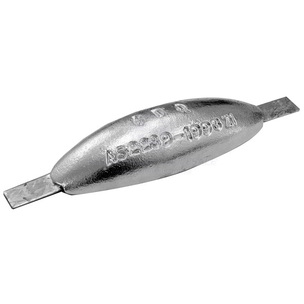 ANODES - ZINC ELIPTICAL BLOCK WITH STRAP