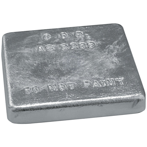 ANODES - ZINC PLAIN SQUARE BLOCK