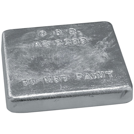ANODES - ZINC PLAIN SQUARE BLOCK