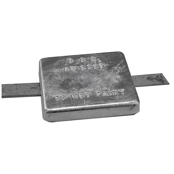 ANODES - ZINC SQUARE BLOCK WITH STRAP