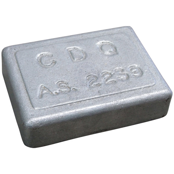 ANODES - ZINC PLAIN RECTANGLE BLOCK