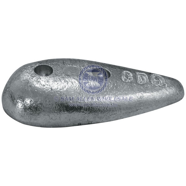 ANODES - ZINC TEAR DROP BOLT-ON BLOCK
