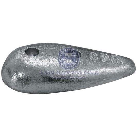 ANODES - ZINC TEAR DROP BOLT-ON BLOCK