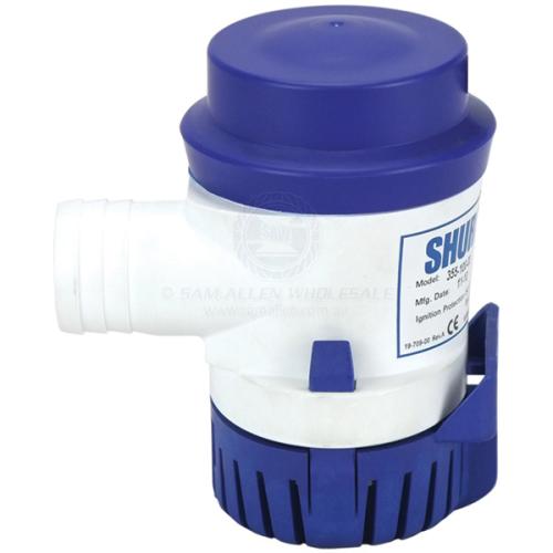 PUMPS - BILGE - COMPACT - SHURFLO Pump bilge submersible Shurflo 500gph 12v fresh water shower kit