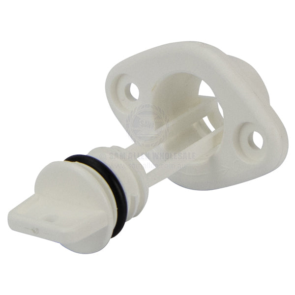 DRAIN PLUG - NYLON PLUG & BASE WITH O-RING SEAL