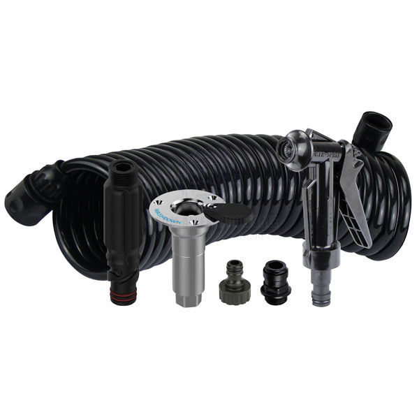 DECK WASH HOSE COIL KITS WITH FLUSH LINK - BSP THREAD