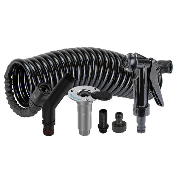 DECK WASH HOSE COIL KITS WITH FLUSH LINK - BSP THREAD