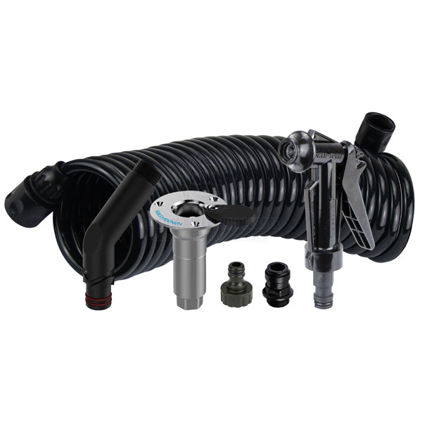 DECK WASH HOSE COIL KITS WITH FLUSH LINK - BSP THREAD