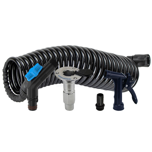 DECK WASH HOSE COIL KITS WITH FLUSH LINK - BSP THREAD