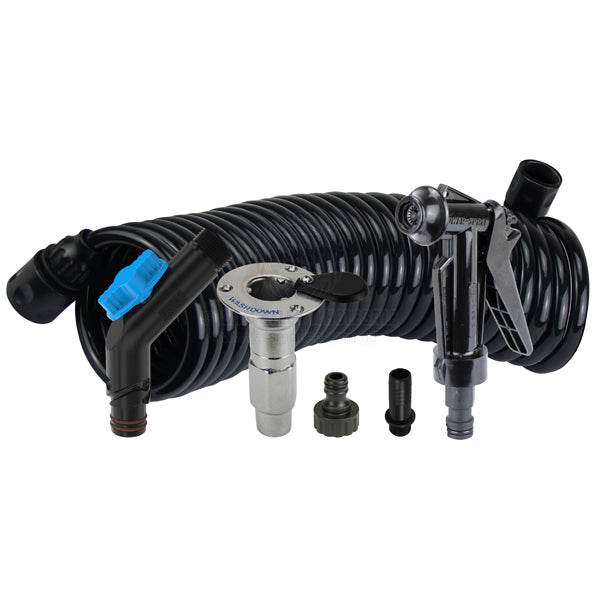 DECK WASH HOSE COIL KITS WITH FLUSH LINK - BSP THREAD