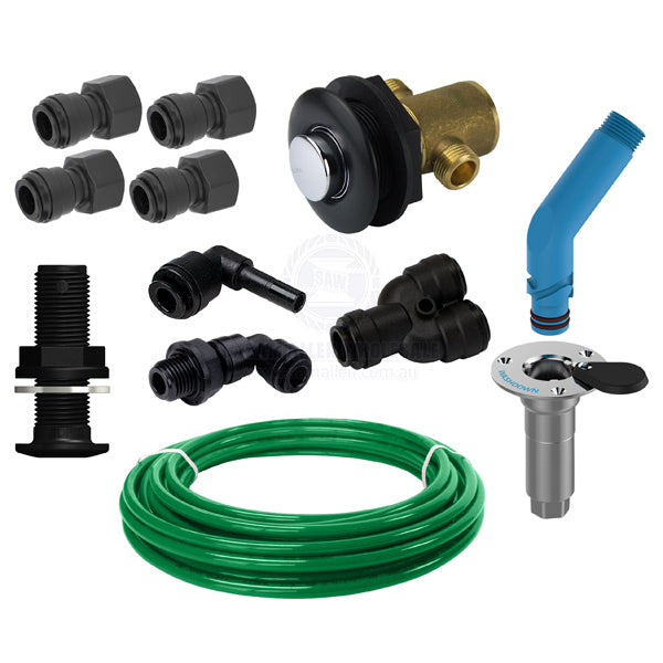 PUSH TIMER TAP & FLUSH LINK RETROFIT KIT - 12MM DMFIT QUICK CONNECT
