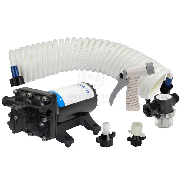 SHURFLO DECK WASHDOWN KITS - 18.9 LPM - 3/4 INCH I.D. FLEXIBLE HOSE