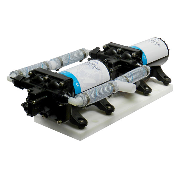 SHURFLO FRESH WATER PUMP - AQUA KING II HIGH FLOW - DUAL PUMP
