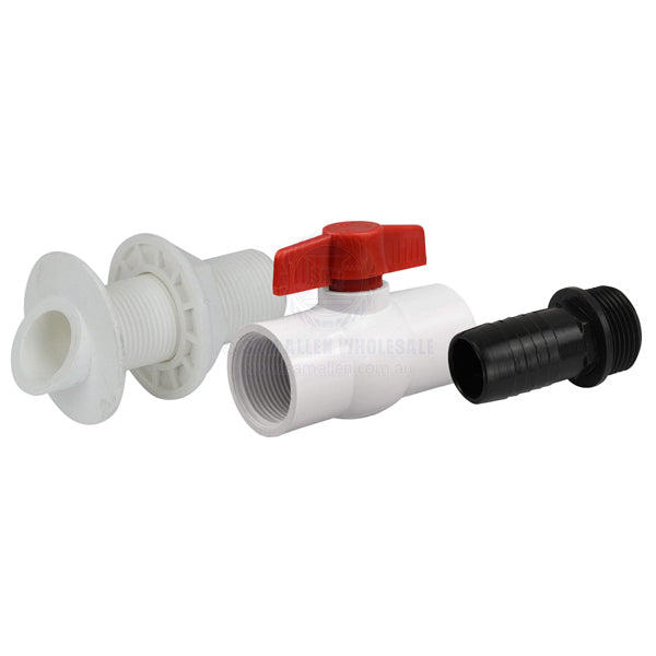 WATER PICKUP KITS - DECK WASH - NYLON PICKUP & PVC BALL VALVE KITS