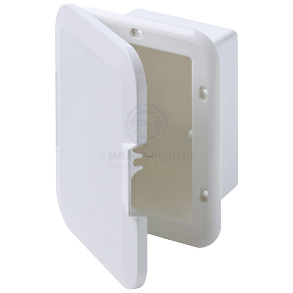 CAN-SB STORAGE BOXES - RECESSED MOUNT WITH DOOR - ABS PLASTIC