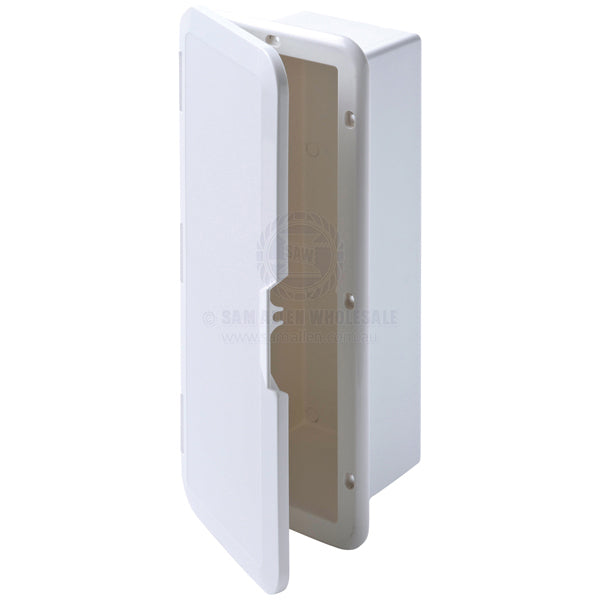 CAN-SB STORAGE BOXES - RECESSED MOUNT WITH DOOR - ABS PLASTIC
