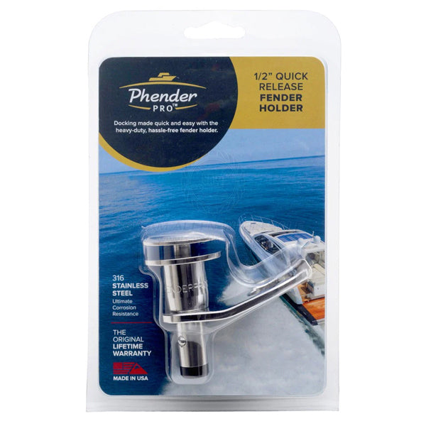 PHENDER PRO FENDER MOUNT - 1/2IN - QUICK RELEASE PIN