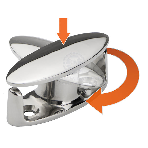 CLEATS - FENDER TWIST LOCK STAINLESS STEEL