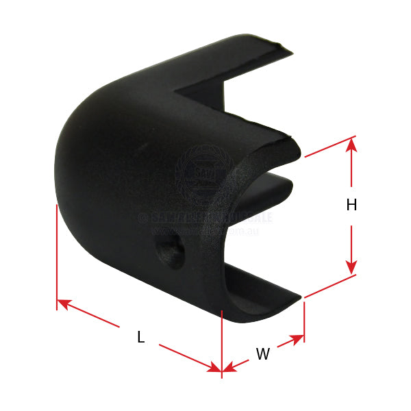 GUNWALE END CAPS - ROUND NYLON