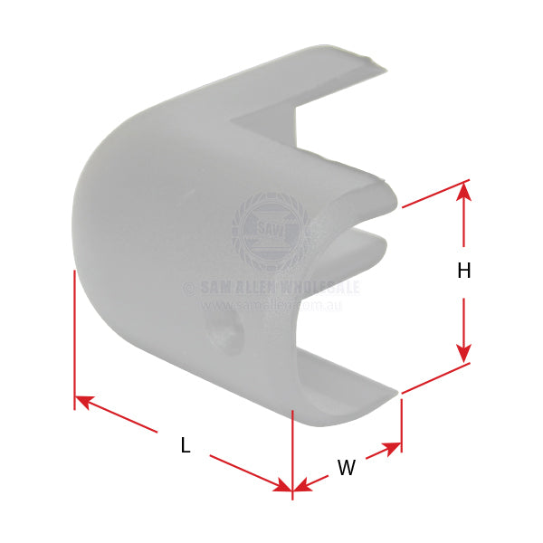 GUNWALE END CAPS - ROUND NYLON