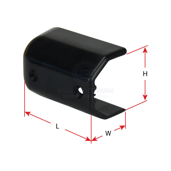 GUNWALE END CAPS - ANGLED PLASTIC