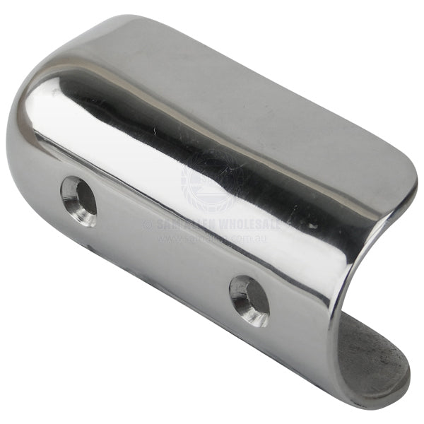 GUNWALE END CAPS - ROUND STAINLESS STEEL