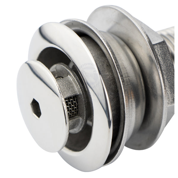 FUEL BREATHER - 90 DEGREE FLUSH MOUNT - S/S