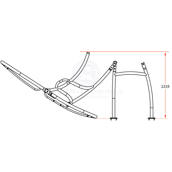 T-TOP - RELAXN 500 FOLDING - POWDER COATED