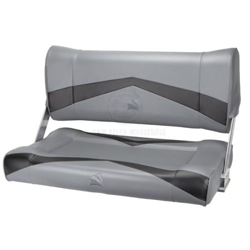 RELAXN SEATS - CONSOLE SERIES - DOUBLE FLIP BACK Seat Relaxn Console double flip back blue carbon / grey carbon boat