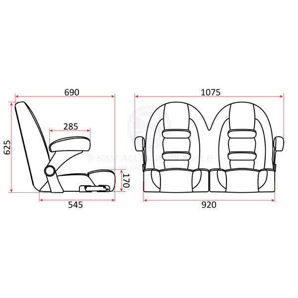 RELAXN SEATS - DOUBLE CRUISER SERIES - HIGH BACK